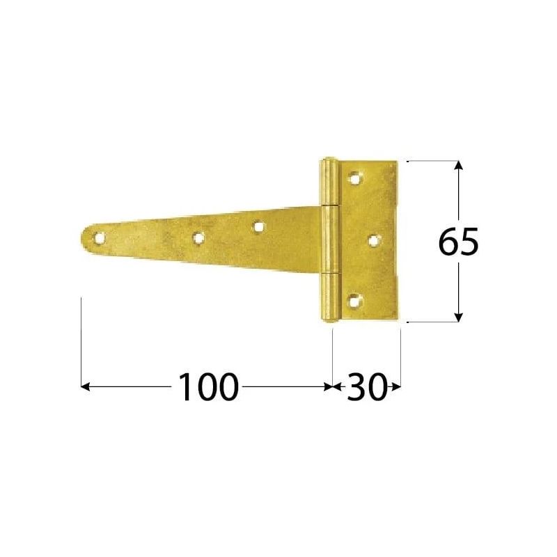 Eņģes vārtiem Domax ZT 100 8181. 3 cm. 0.2 cm. zelta